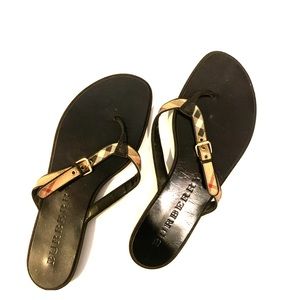 Burberry flip flops